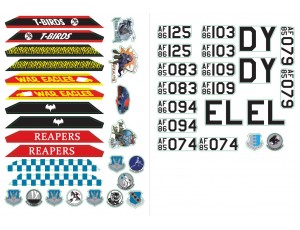 Xfly-Model B-1B Lancer Twin 70mm EDF Jet Decal Set - Optional